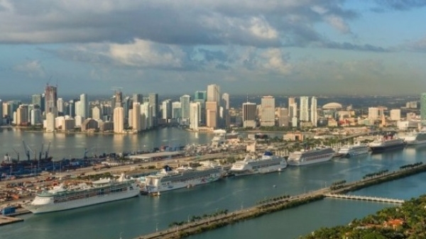 600 Miami Cruise line up credit PortMiami