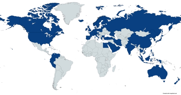 600 UUV countries