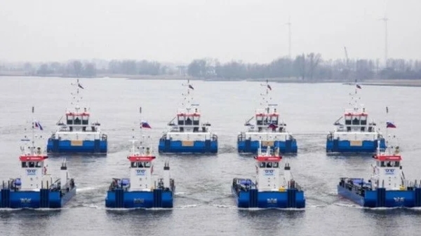600 workboats for Amur gas project 2018 damen