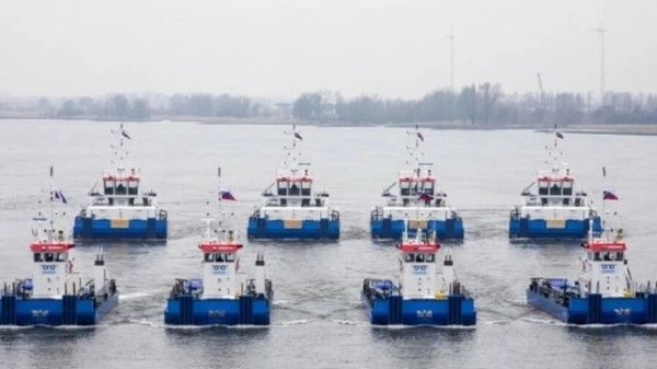 600 workboats for Amur gas project 2018 damen