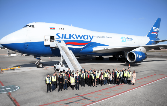 German Delegation at Silk Way West Airlines 558
