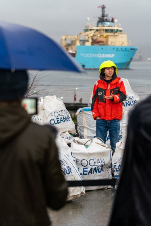 article Garbage Patch Kid   Slat with his first haul of plastic from the Great Pacific Garbage Patch